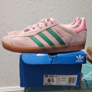 Adidas Gazelle Sneakers - Pink and Green
